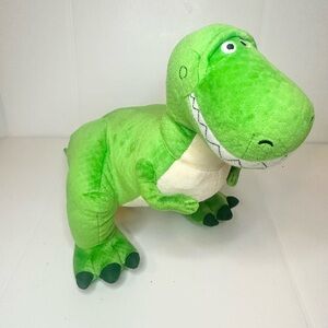 Disney Pixar Toy Story Rex 19” Plush Green T-Rex Dinosaur Disney Store 🧸
